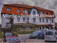 Tablet Screenshot of hotelhajcman.cz